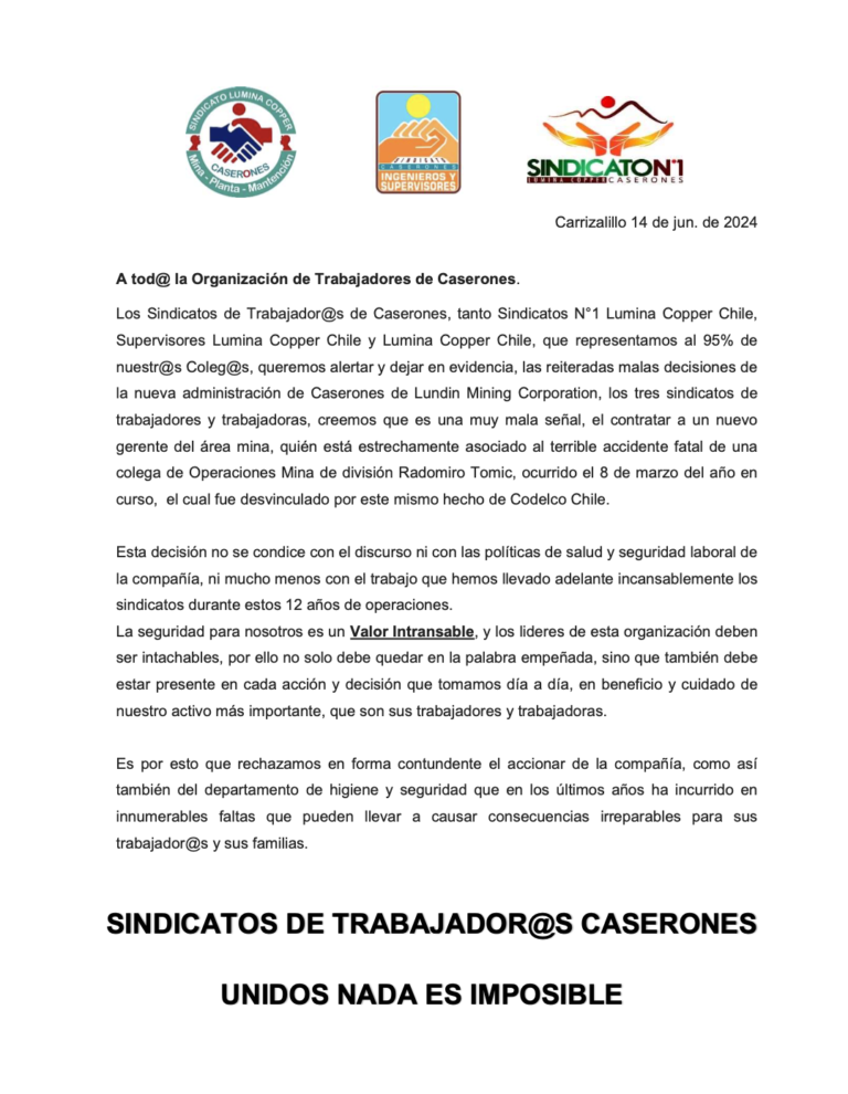 Comunicado Conjunto