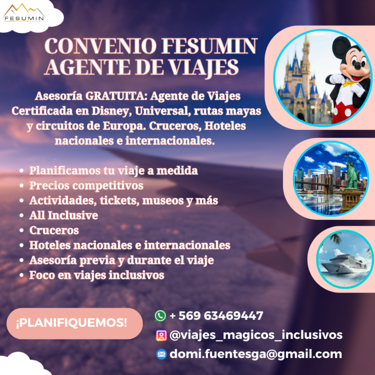 Fesumin firma nuevo convenio de asesoría gratuita en planificación de viajes